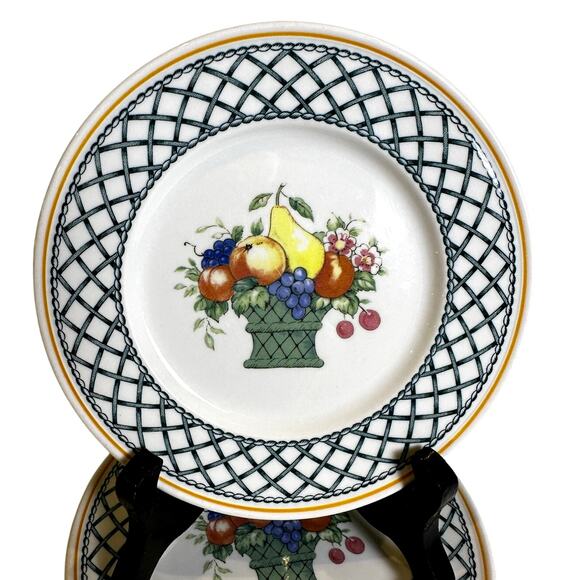 Villeroy & Boch 'Basket' Germany Vitro Porzellan 6.25" Bread Butter Plates-Set 4 - Picture 2 of 4